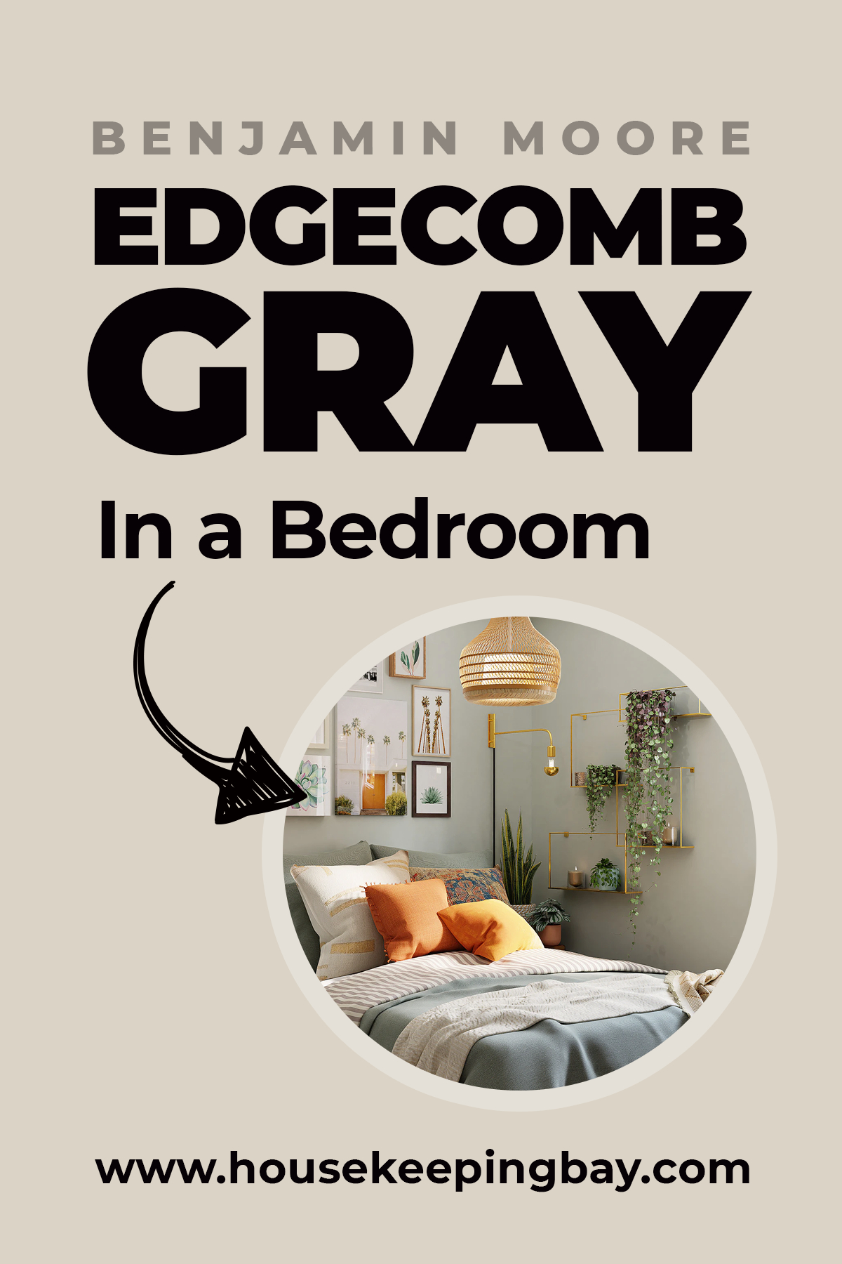 Edgecomb Gray In a Bedroom