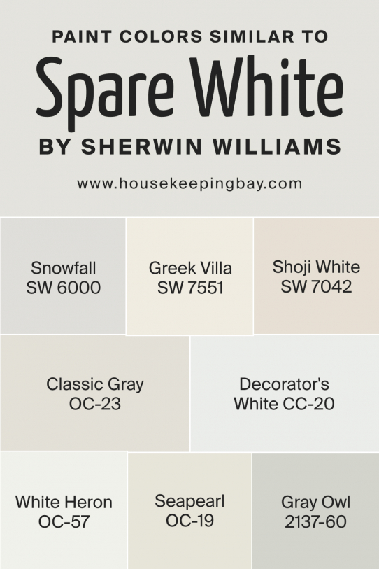 Spare White Sw Paint Color By Sherwin Williams