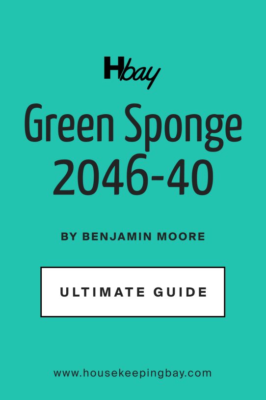 Green Sponge Paint Color By Benjamin Moore Housekeepingbay