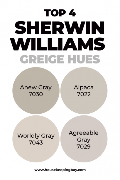 13 Best Greige Paint Colors. Ultimate Guide - Housekeeping Bay