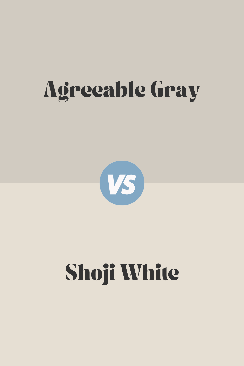 agreeable gray vs shoji white