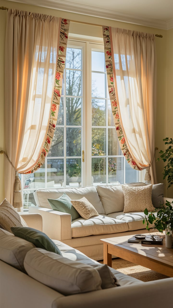 Agreeable Gray Living Room And Curtains (1)