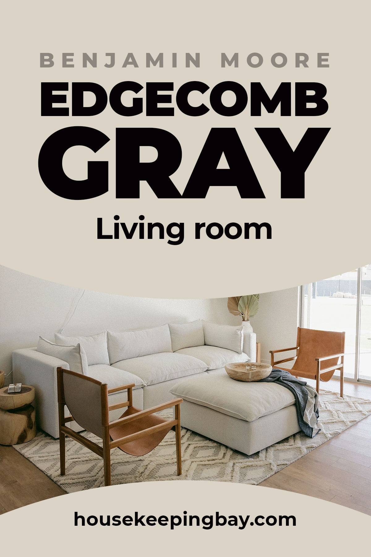 Edgecomb Gray living room