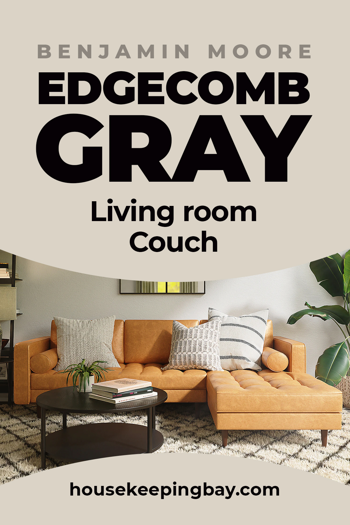 Edgecomb Gray living room couch