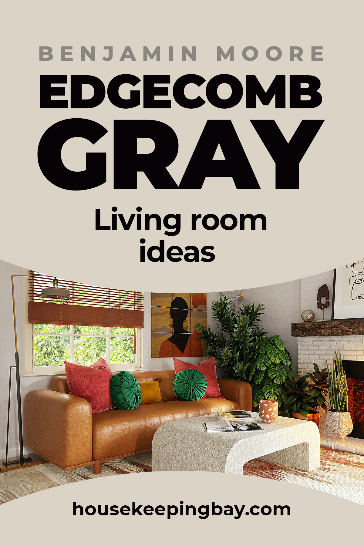 Edgecomb Gray living room ideas