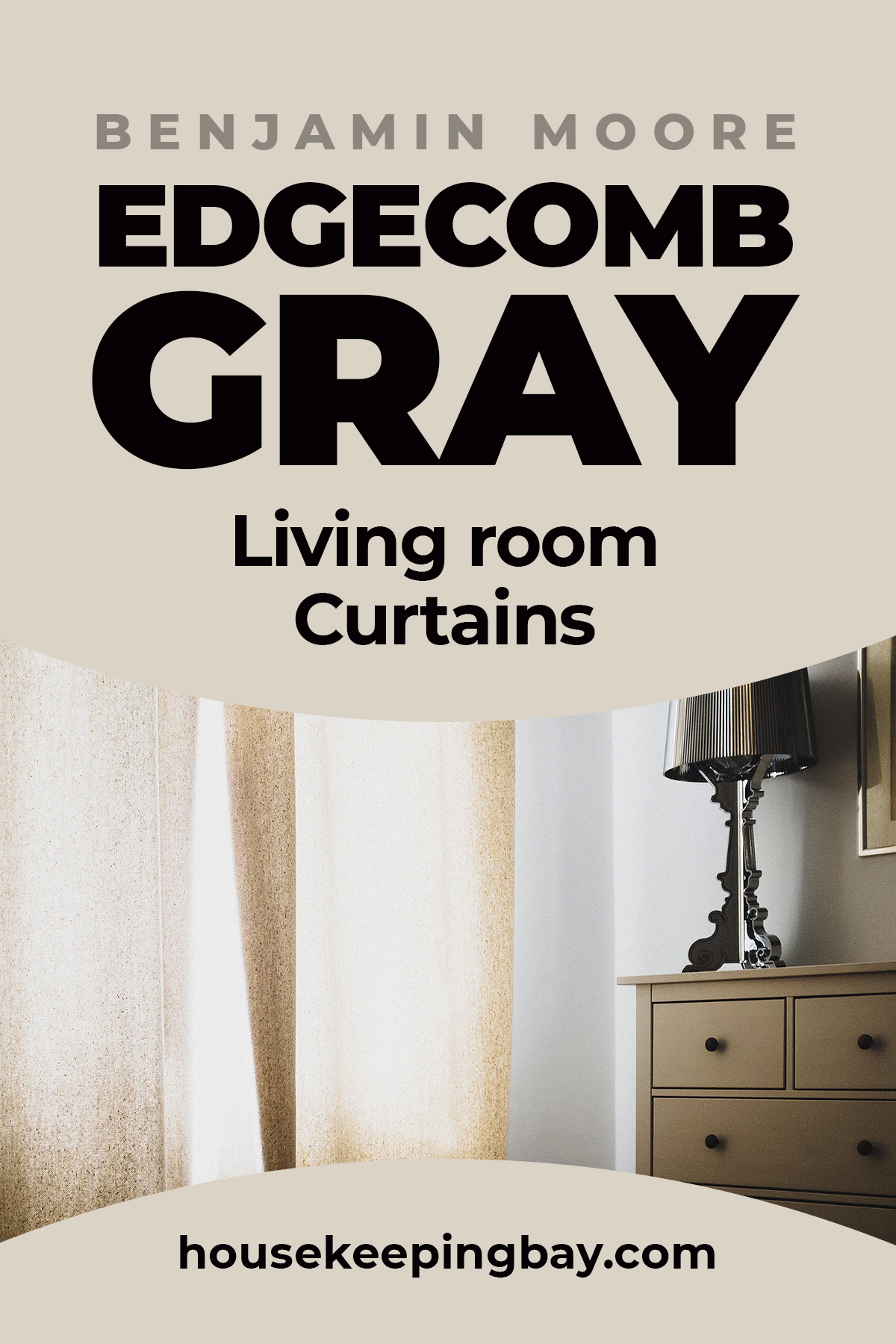 Edgecomb Gray living room urtains