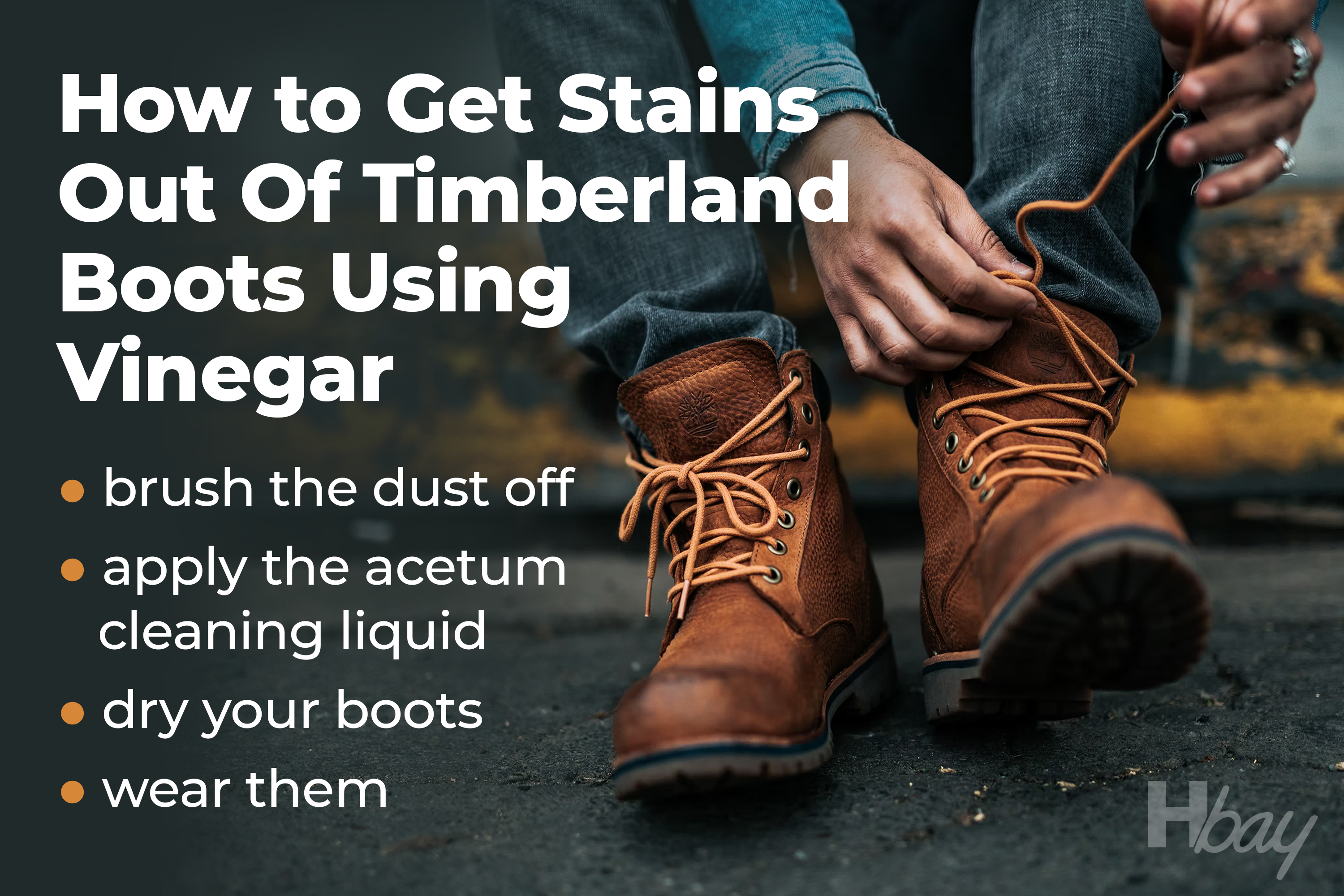 How to get discount stain off timberland boots