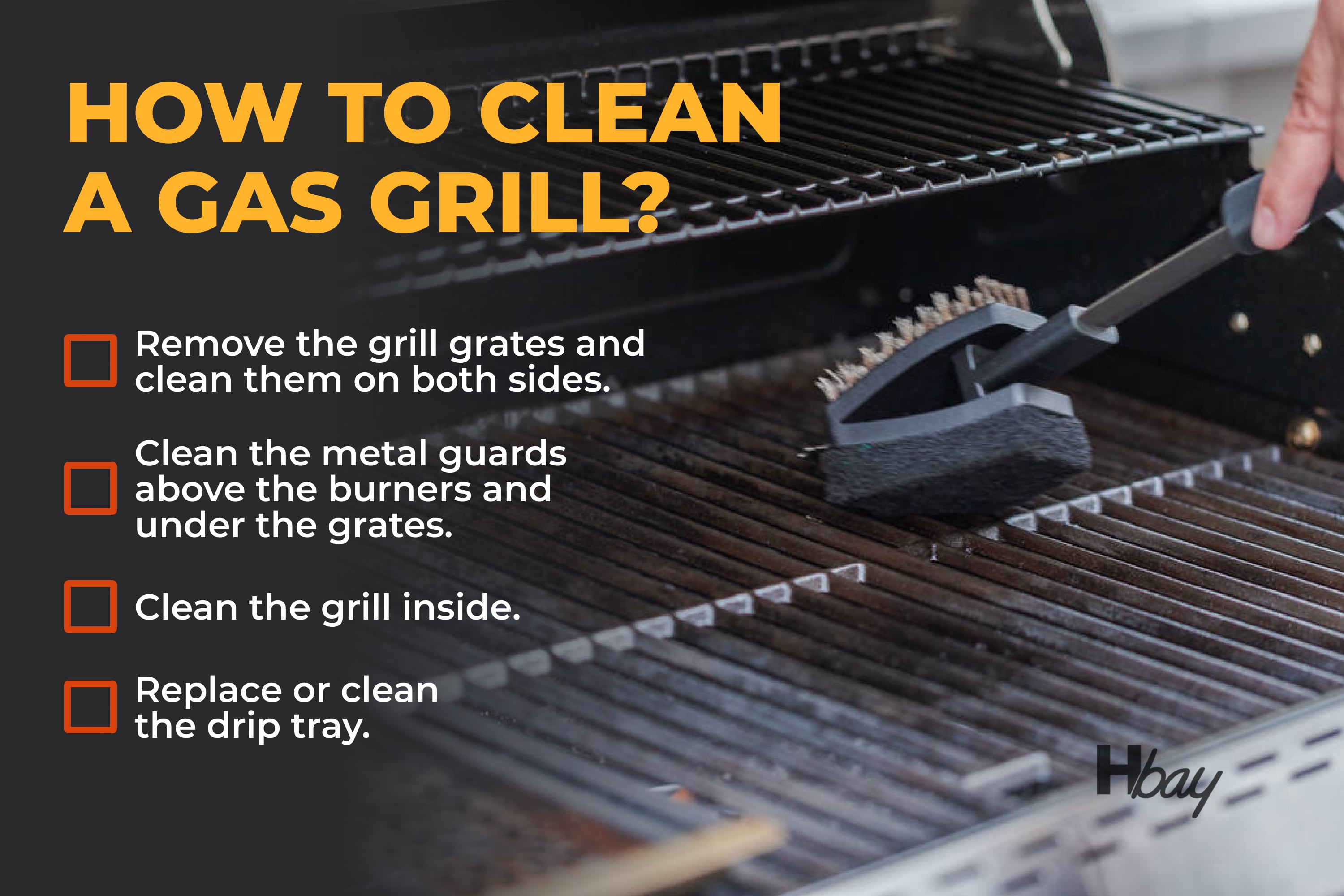 How to clean a gas grill