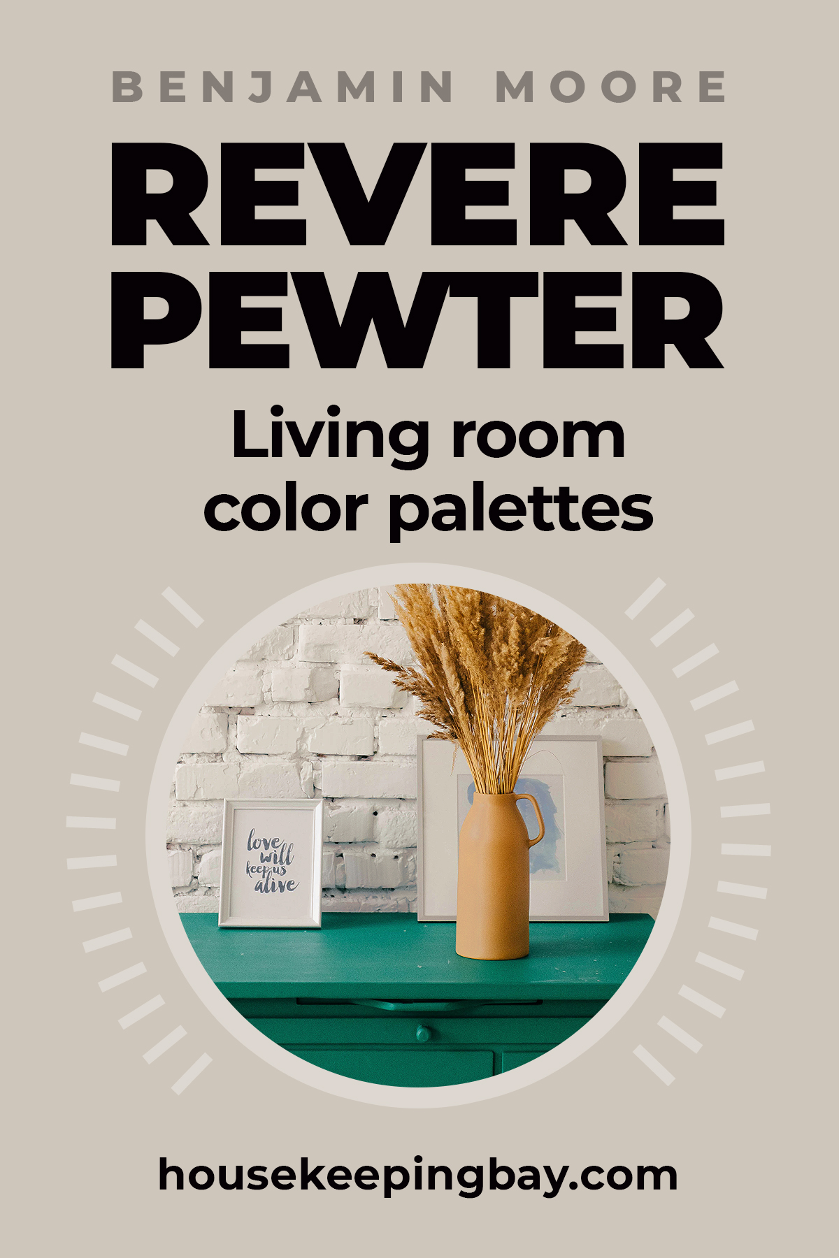 Revere pewter living room color palettes