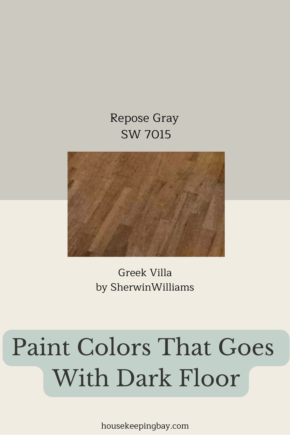 paint color that goes with dark floor