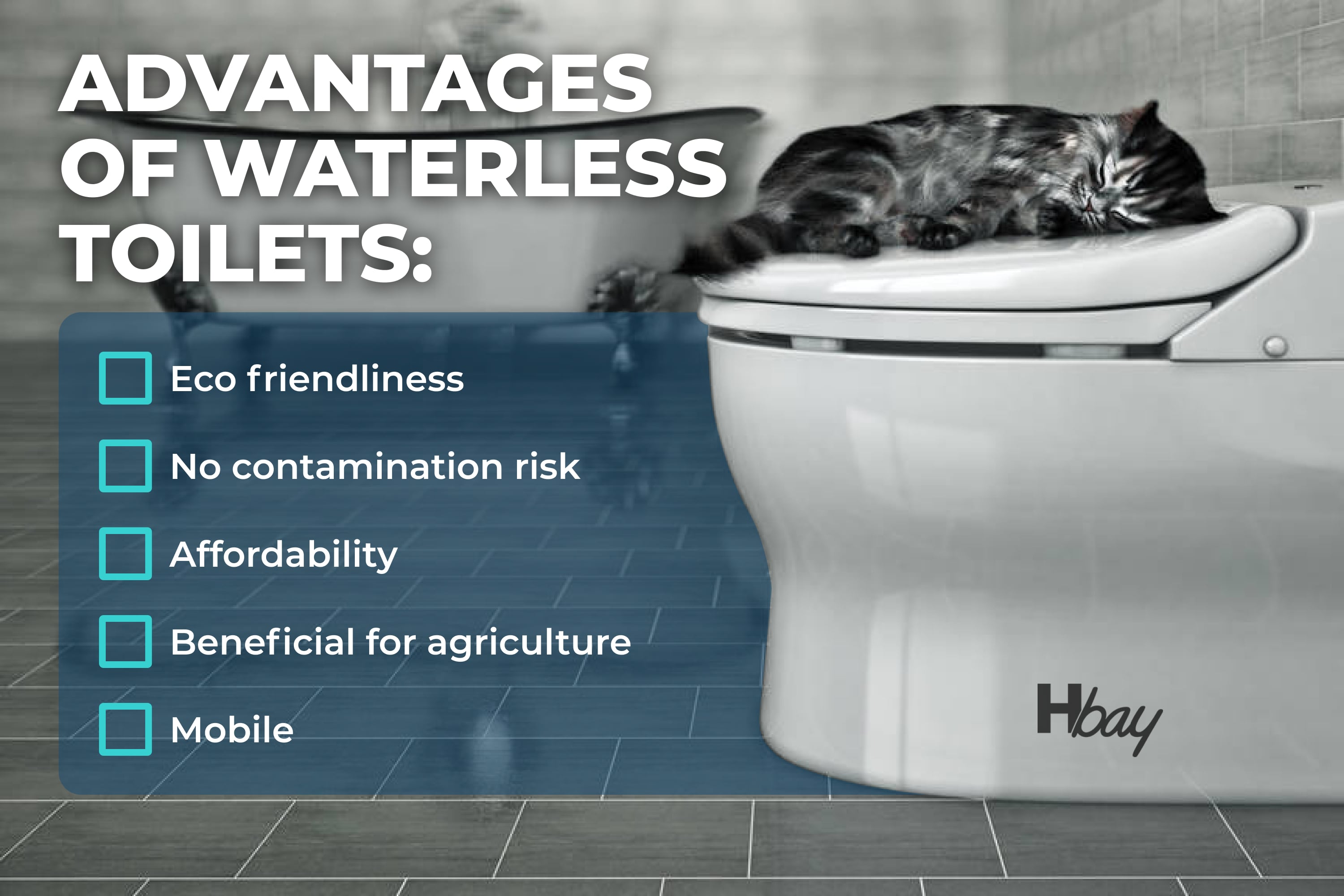 Advantages of waterless toilets