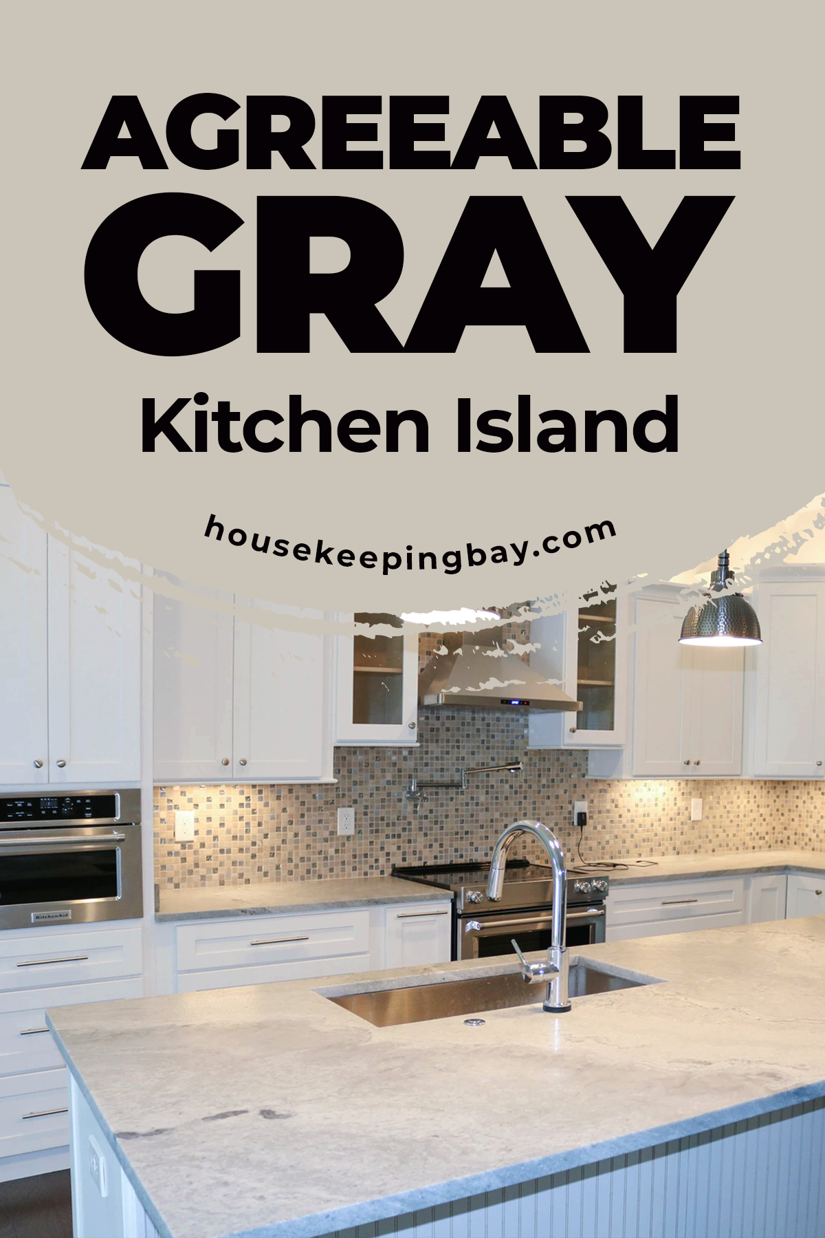 Agreeable gray Kitchen Island