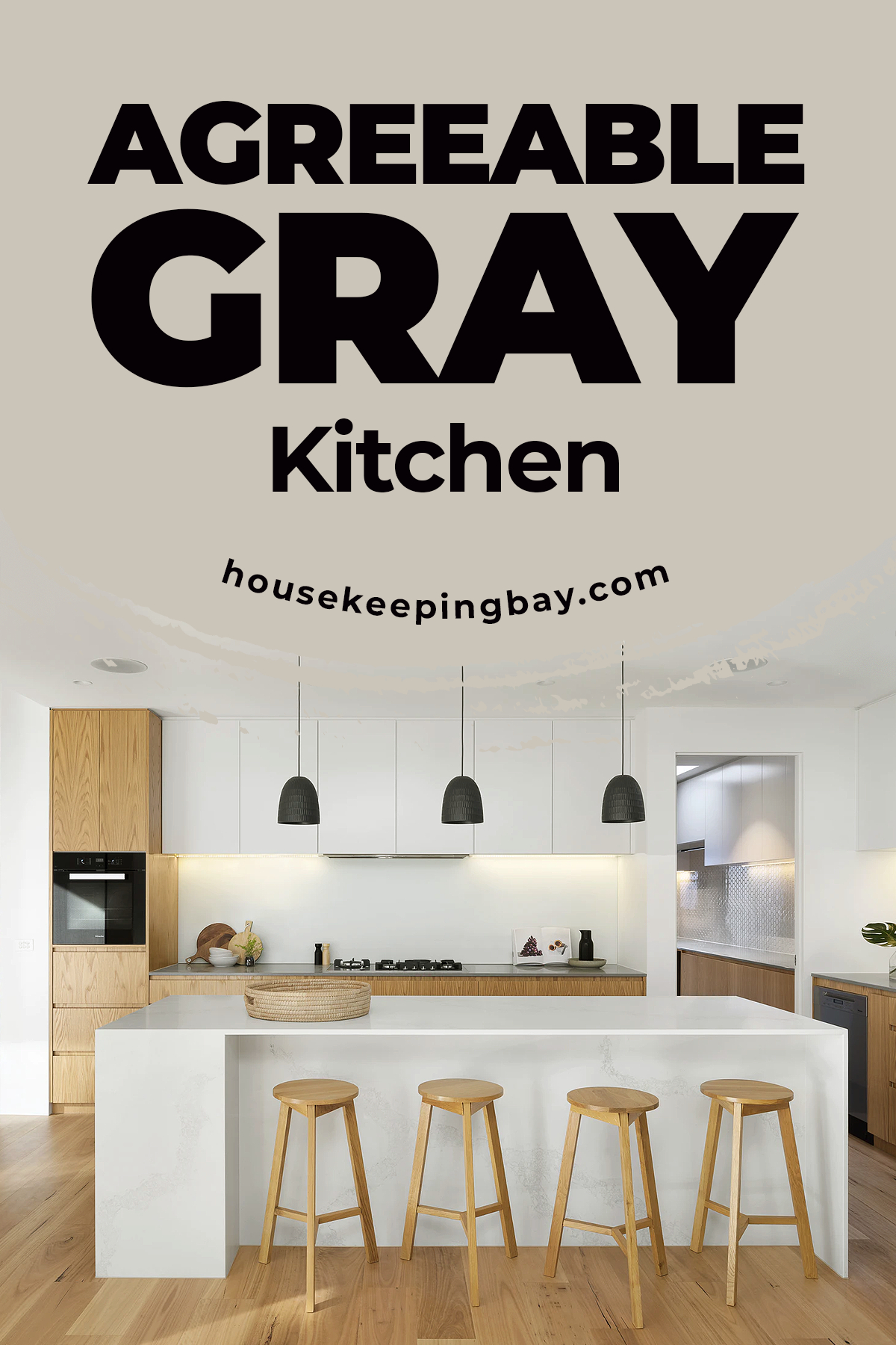 Agreeable gray kitchen