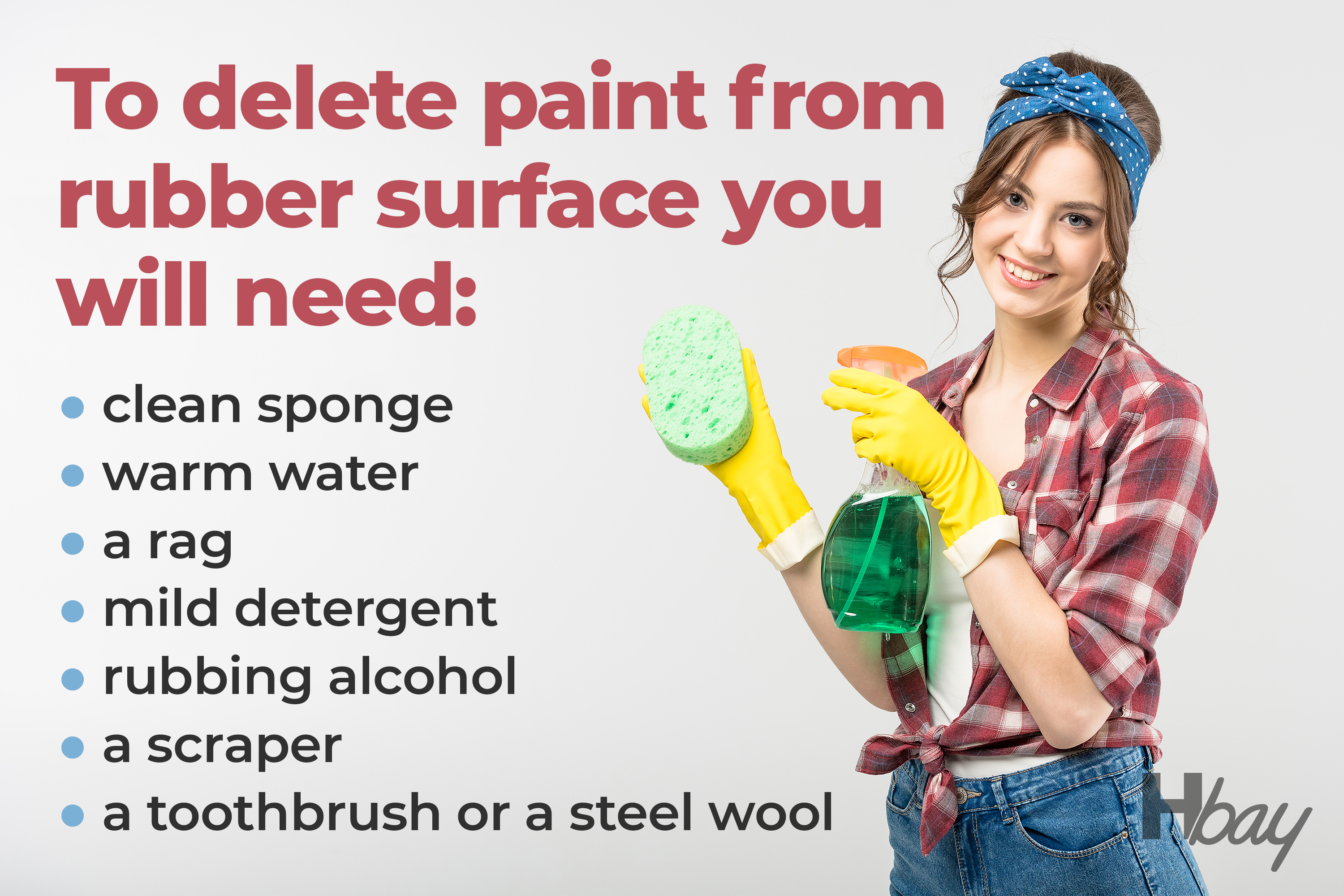 How to Remove Paint From Rubber