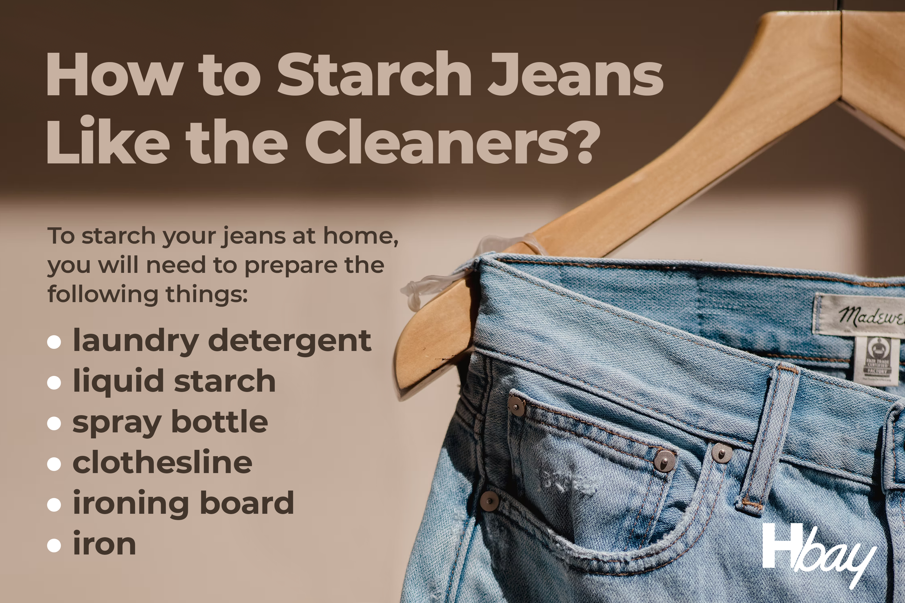 How to Starch Jeans? | Easiest Way - Housekeeping Bay