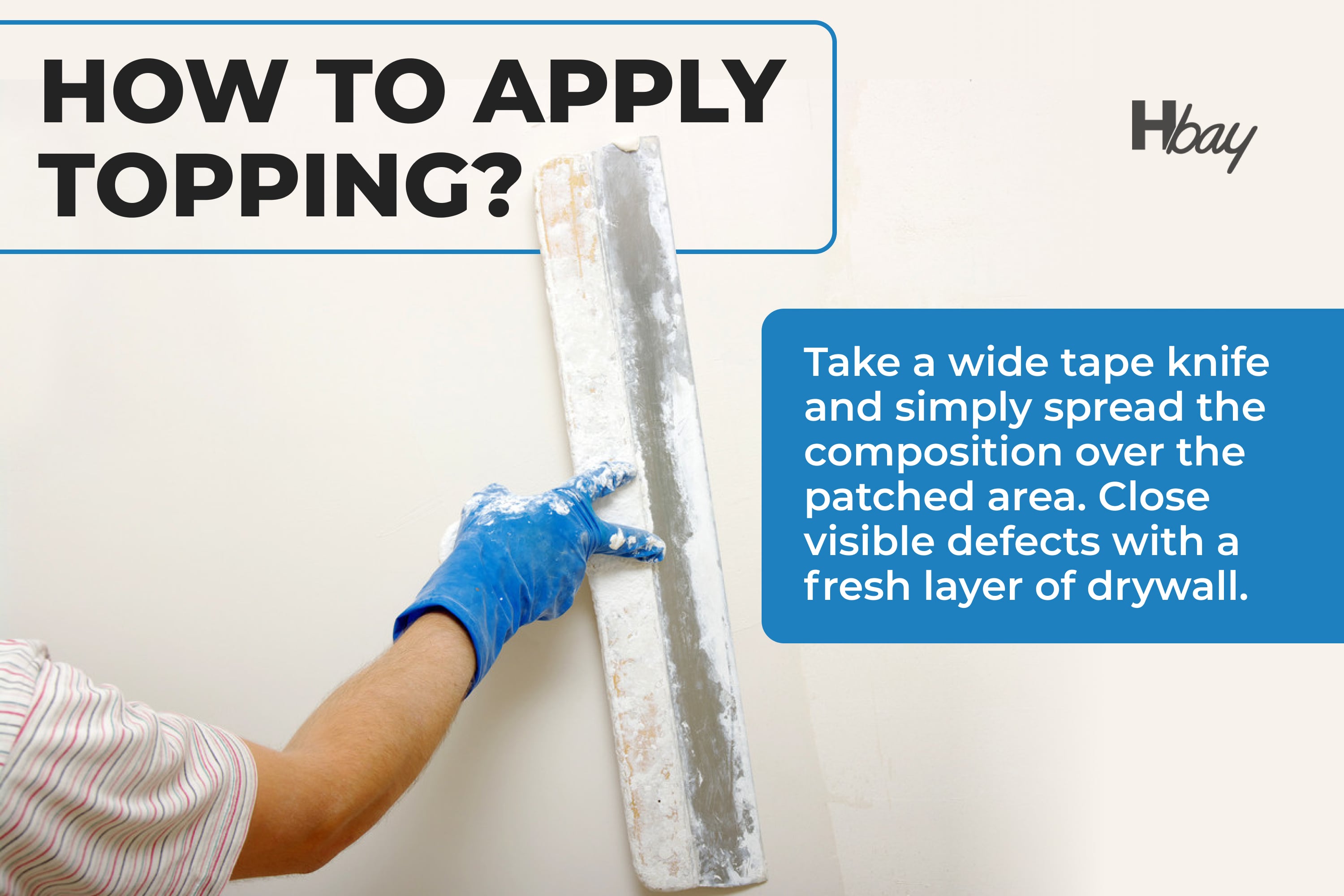 How to apply topping