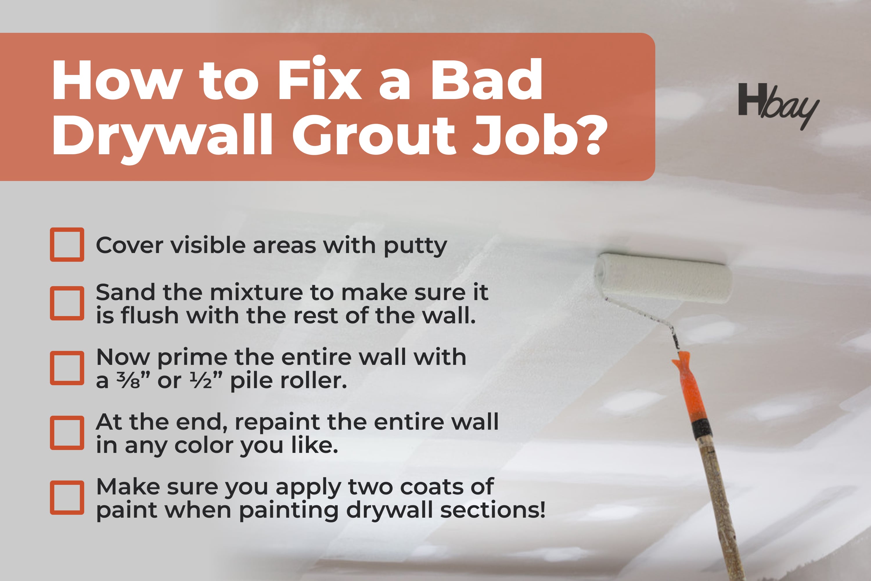 How to fix a bad drywall grout job