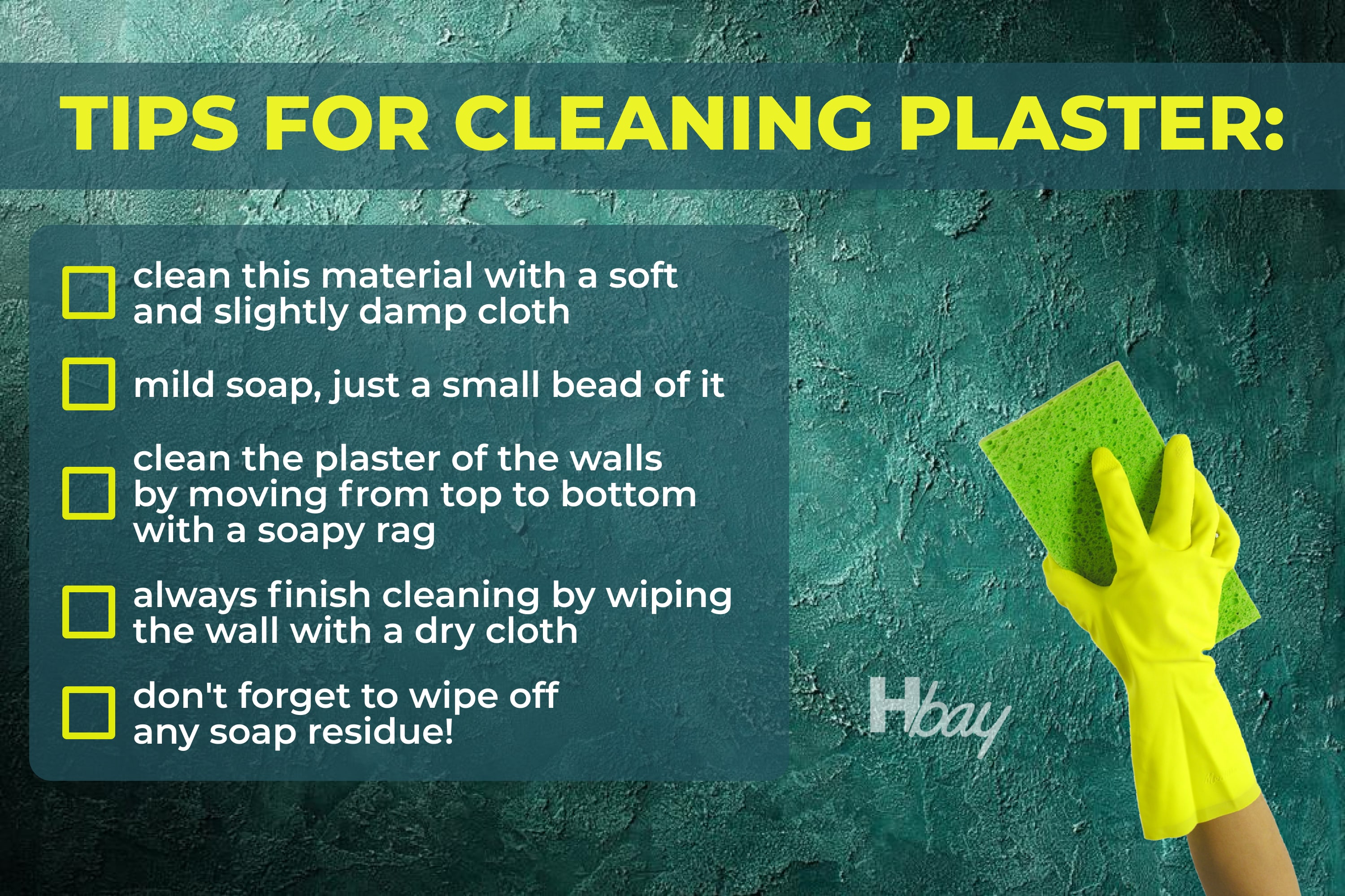 Tips for cleaning plaster