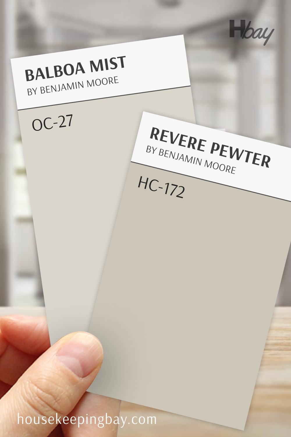 Balboa Mist OC-27 vs Revere Pewter HC-172