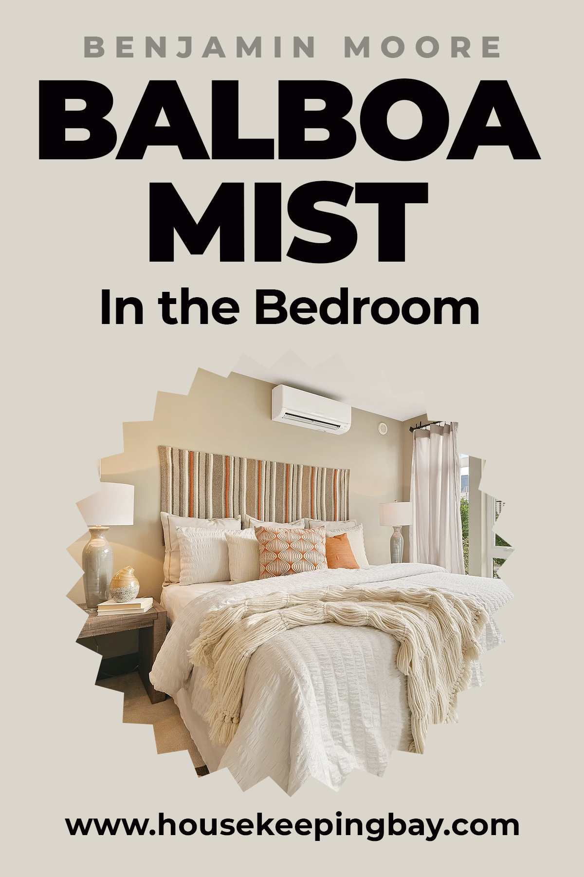 Benjamin Moore Balboa Mist In the Bedroom