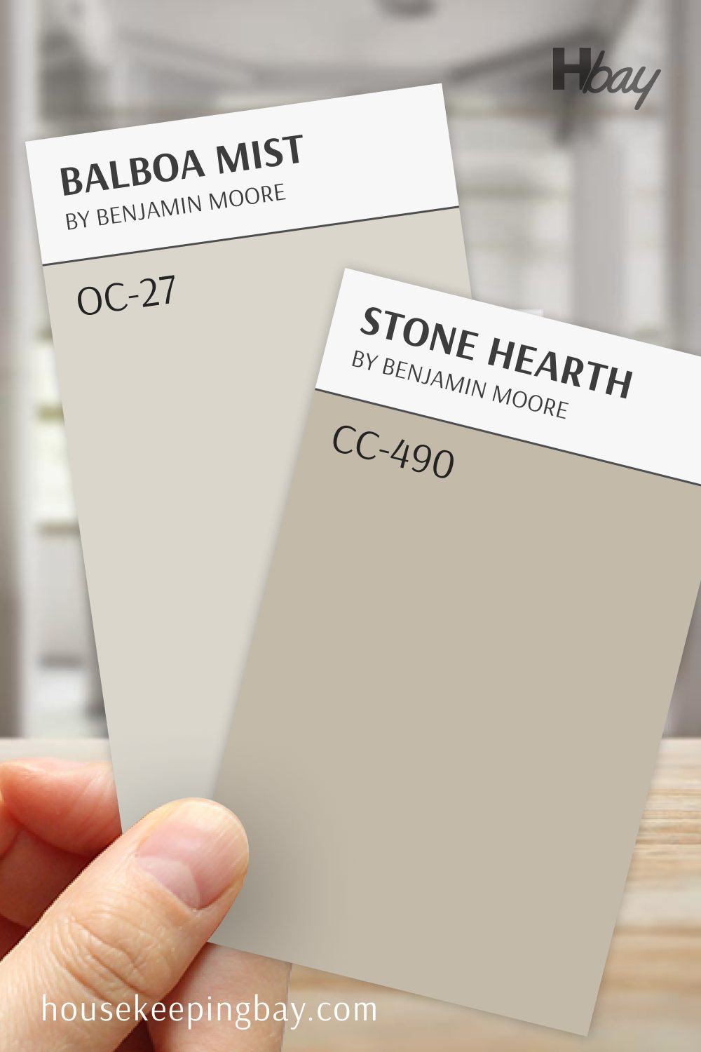 Stone Hearth OC-31 vs Balboa Mist OC-27