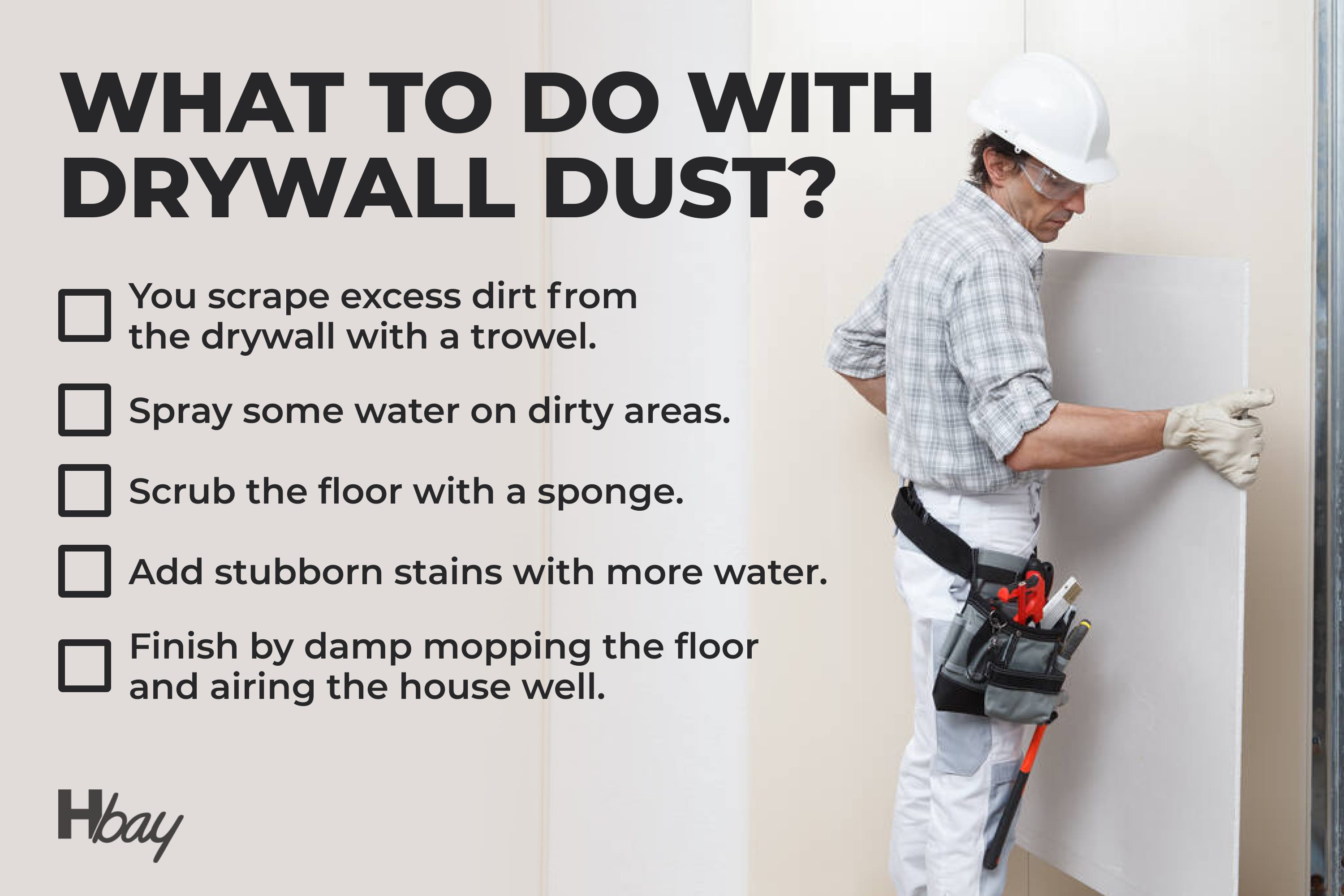 What to Do With Drywall Dust On Concrete Floors