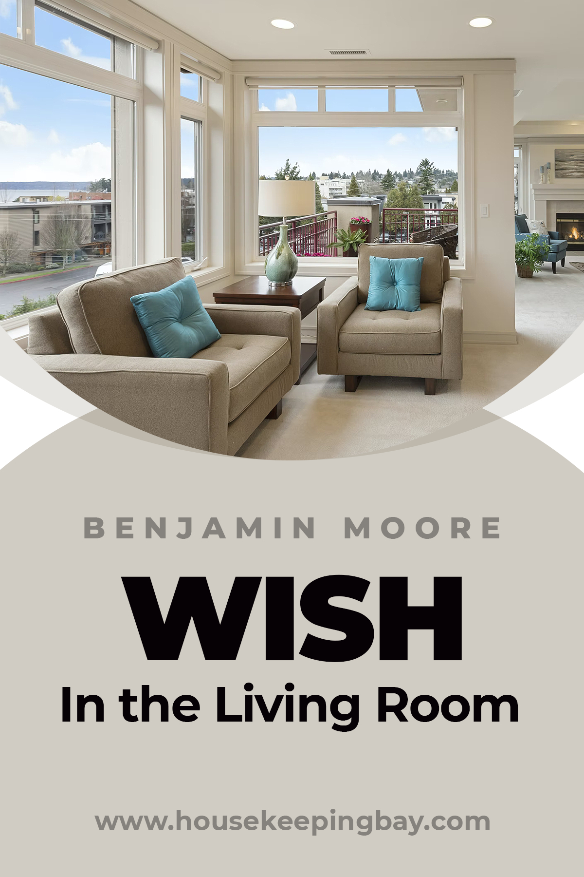 Benjamin Moore Wish In the Living Room