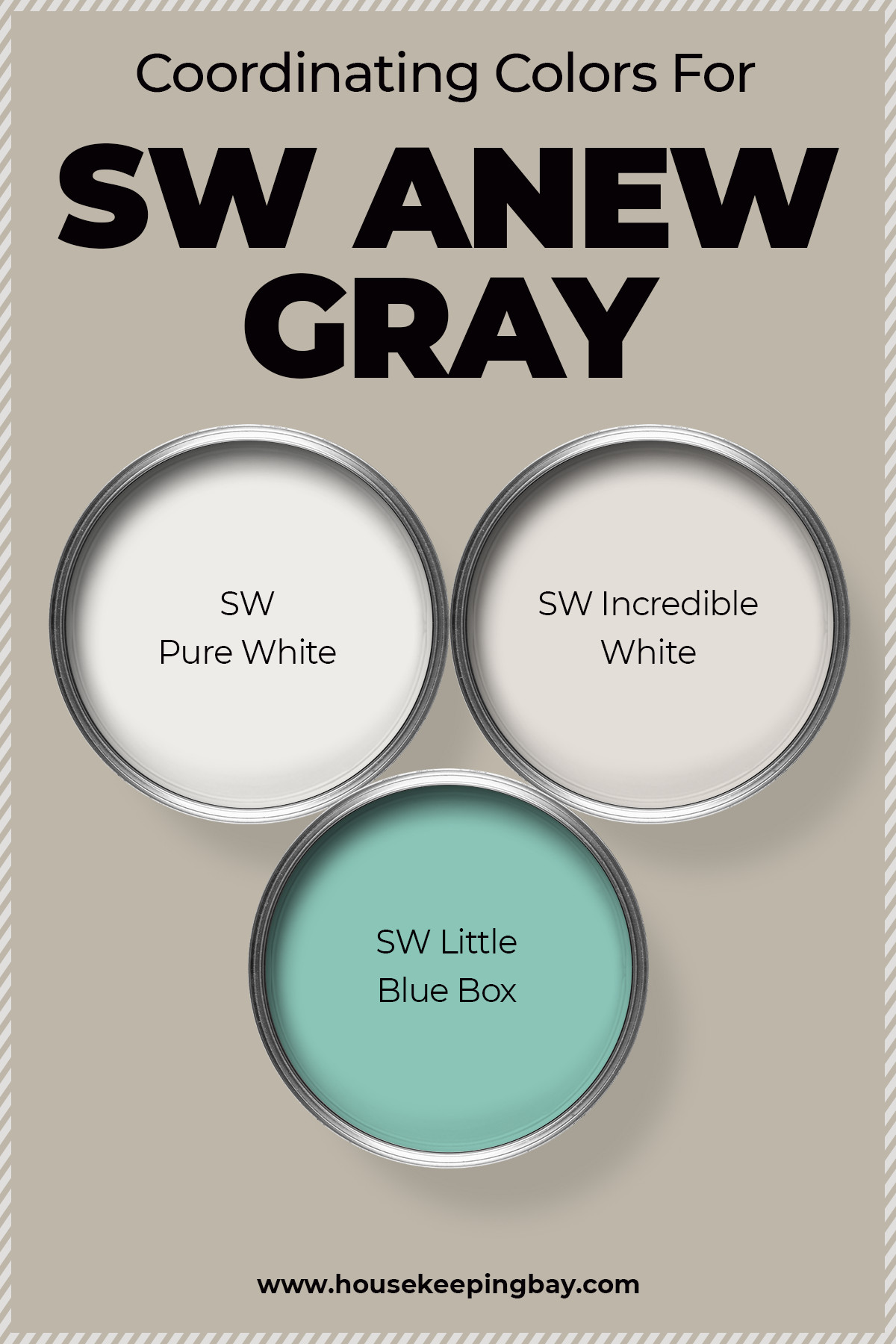 Coordinating Colors For SW Anew Gray