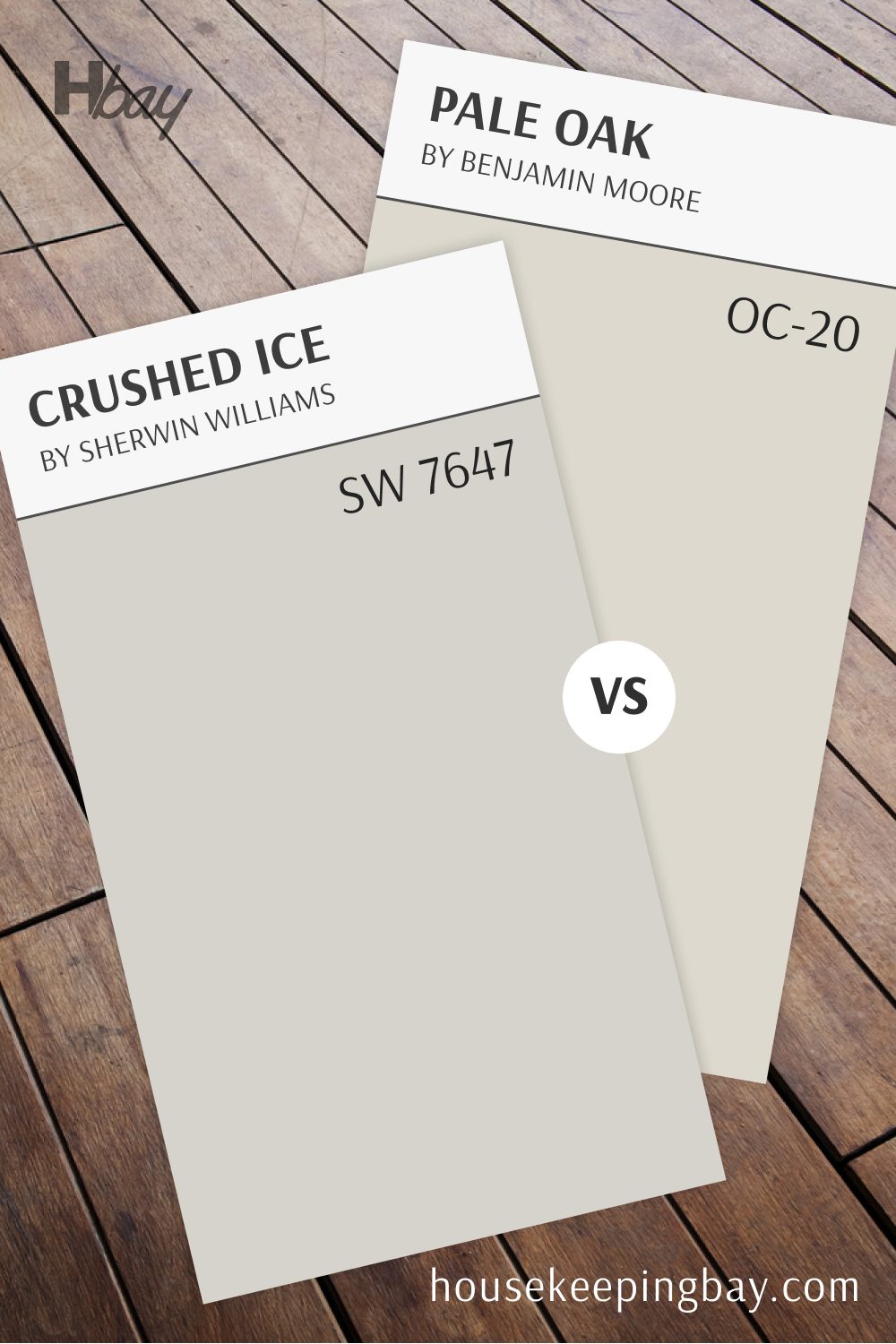 Crushed Ice SW 7647 by Sherwin Williams vs Pale Oak OC-20