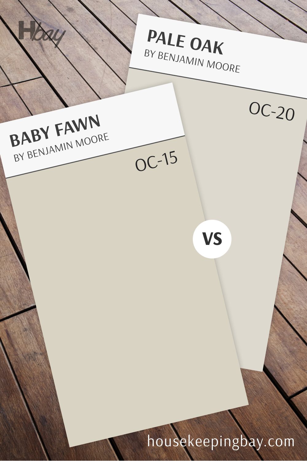 Pale Oak OC-20 vs Baby Fawn OC-15