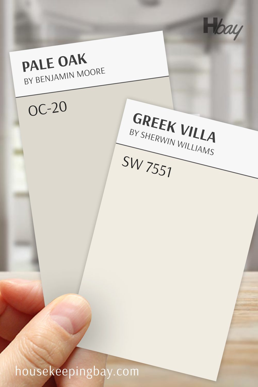 Pale Oak OC-20 vs Greek Villa SW 7551