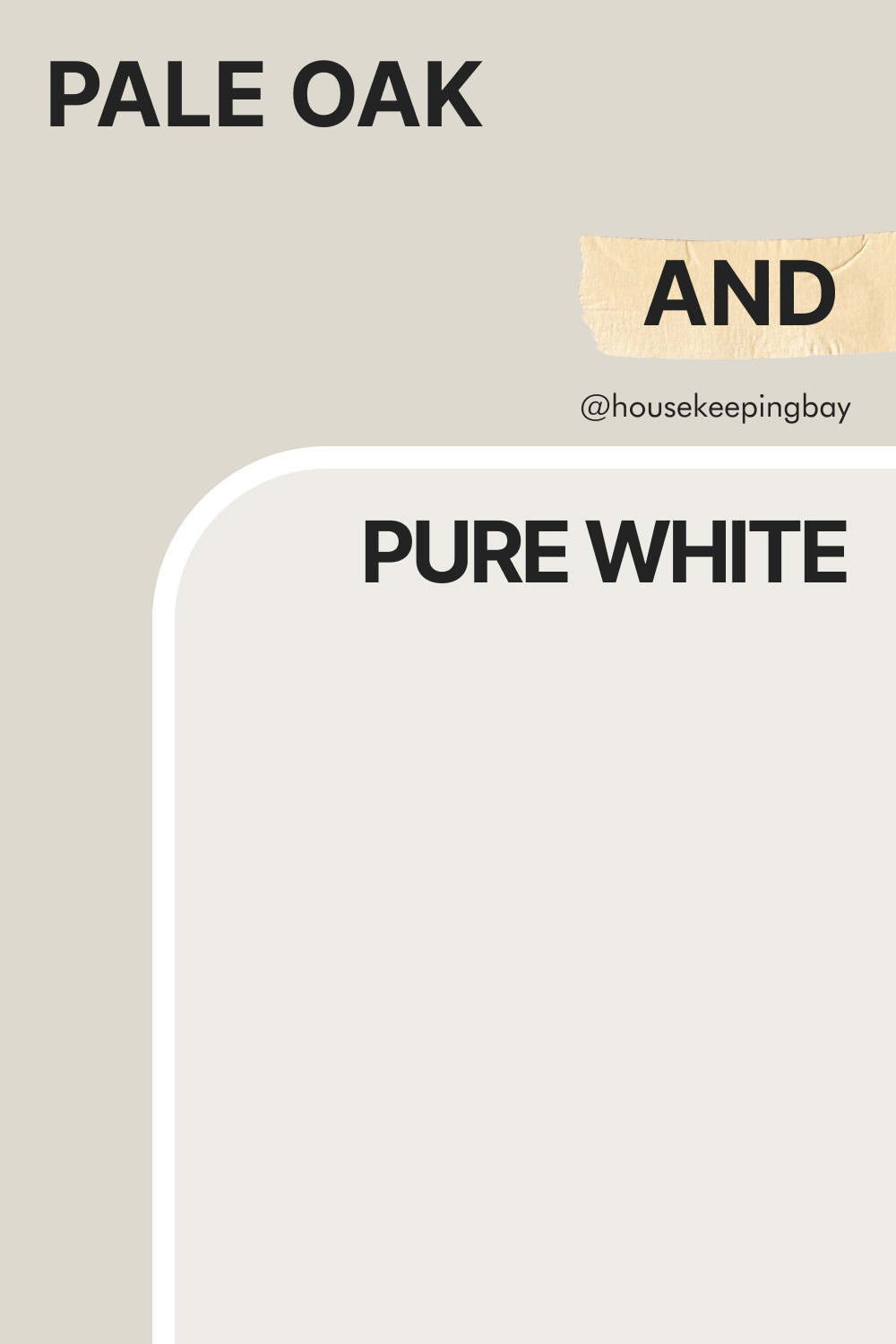 Pale Oak and Pure White