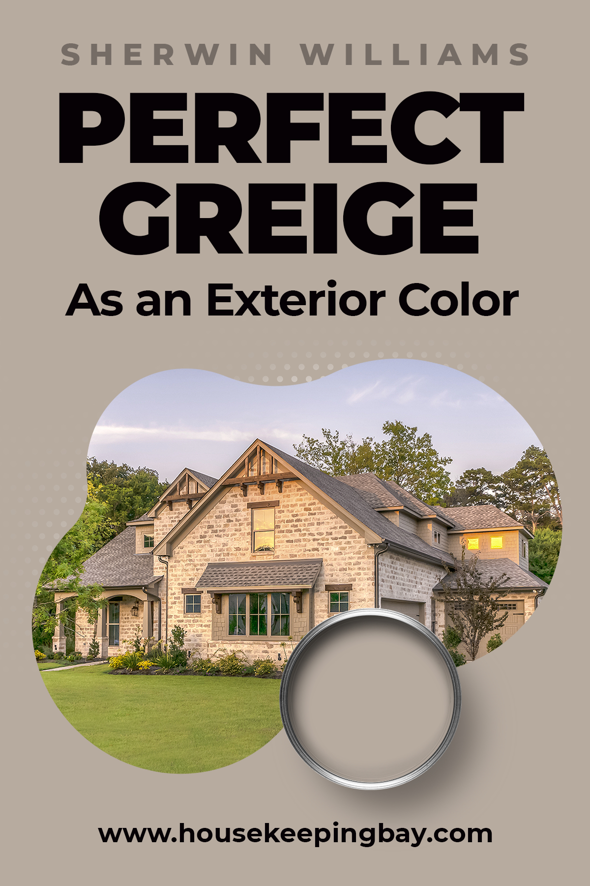 SW Perfect Greige As an Exterior Color