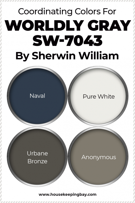 Worldly Gray SW 7043 By Sherwin Williams Housekeeping Bay