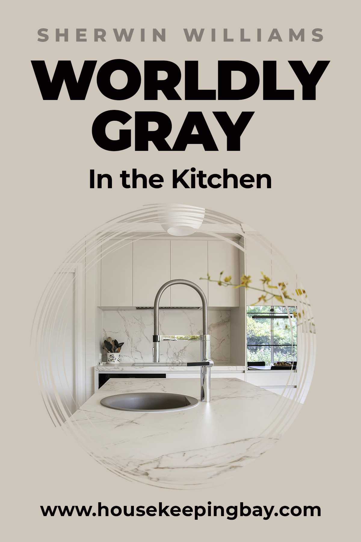 Worldly Gray in the kitchen