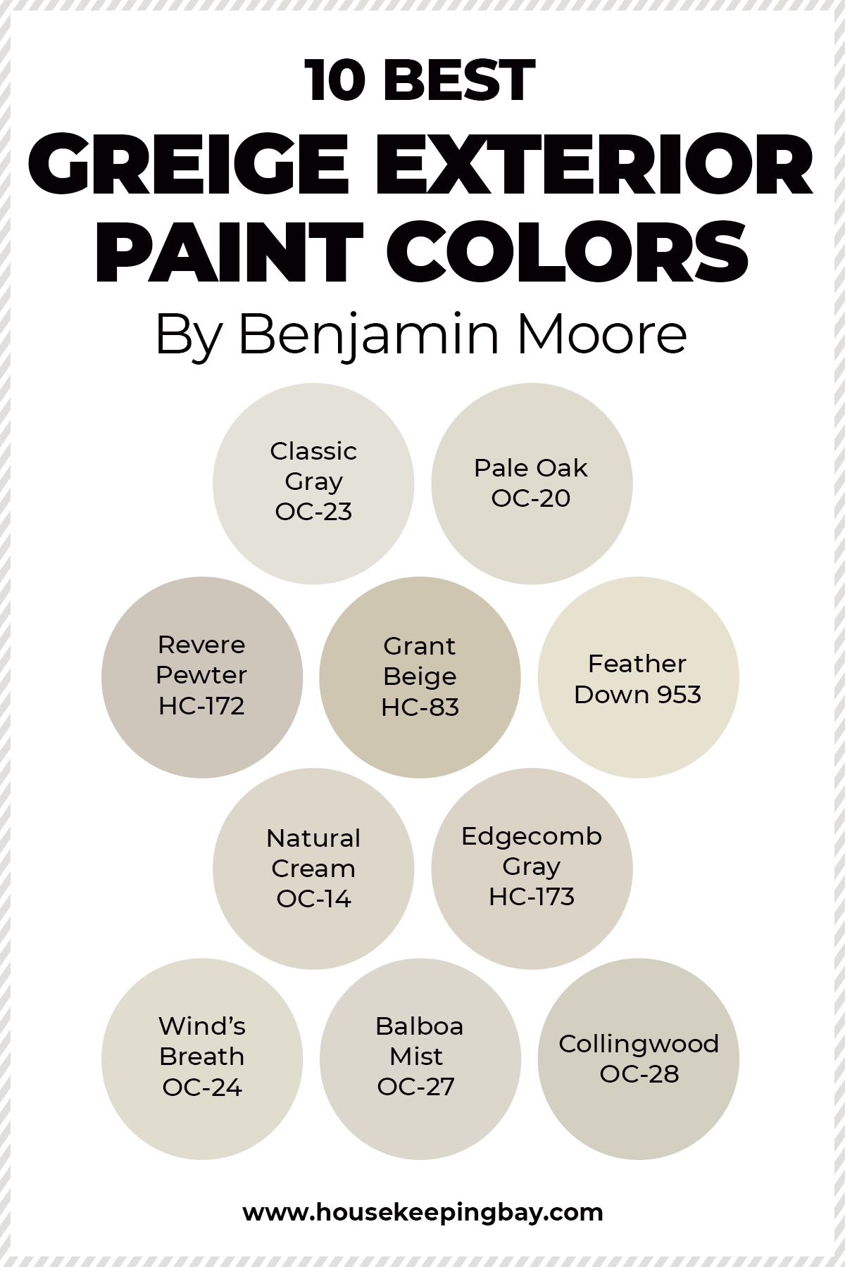 10 BEST Greige Exterior Paint Colors