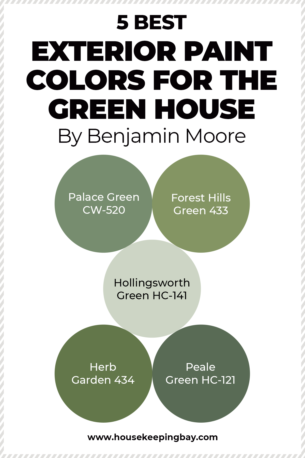 5 BEST Exterior Paint Colors For the Green House