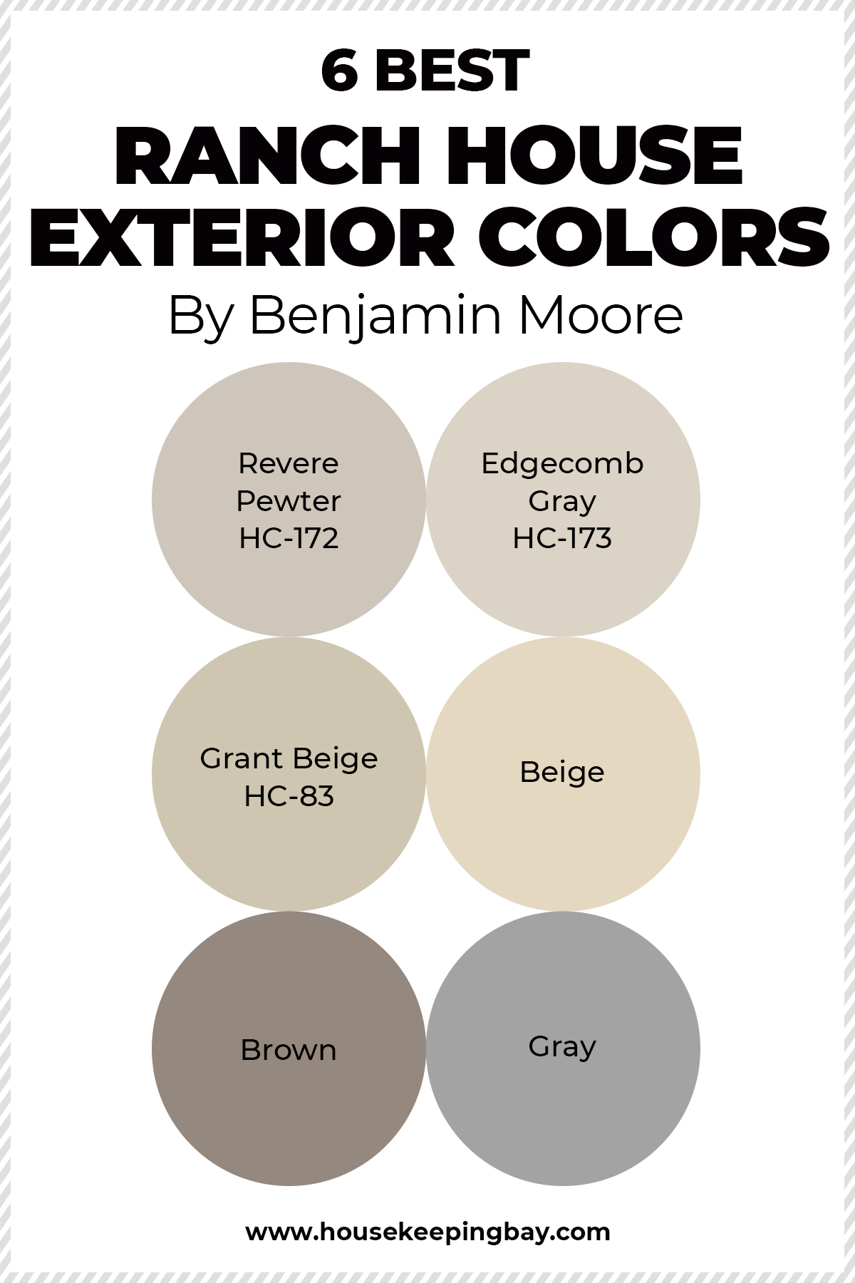 6 BEST Ranch House Exterior Colors