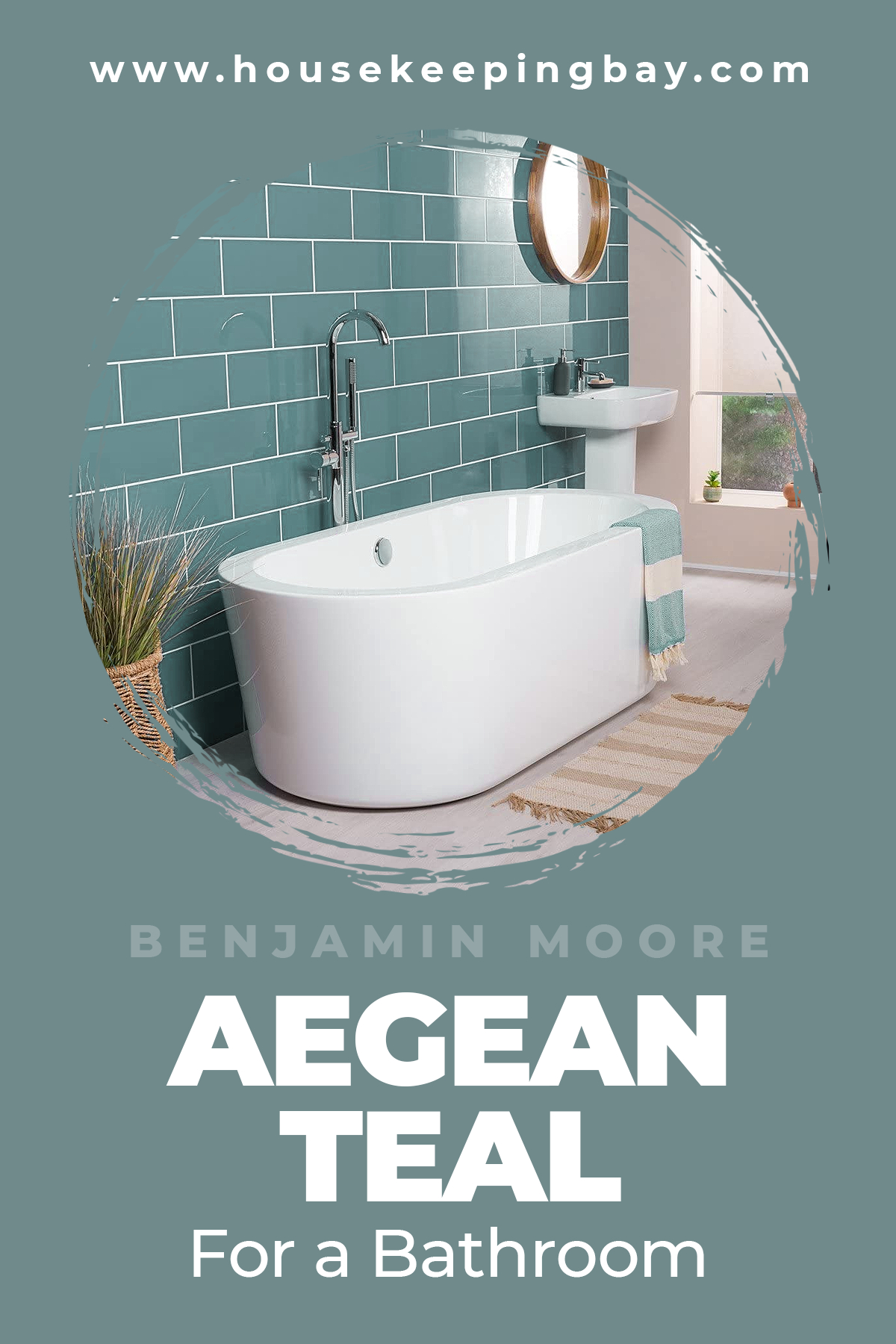 Aegean Teal By Benjamin Moore For a Bathroom