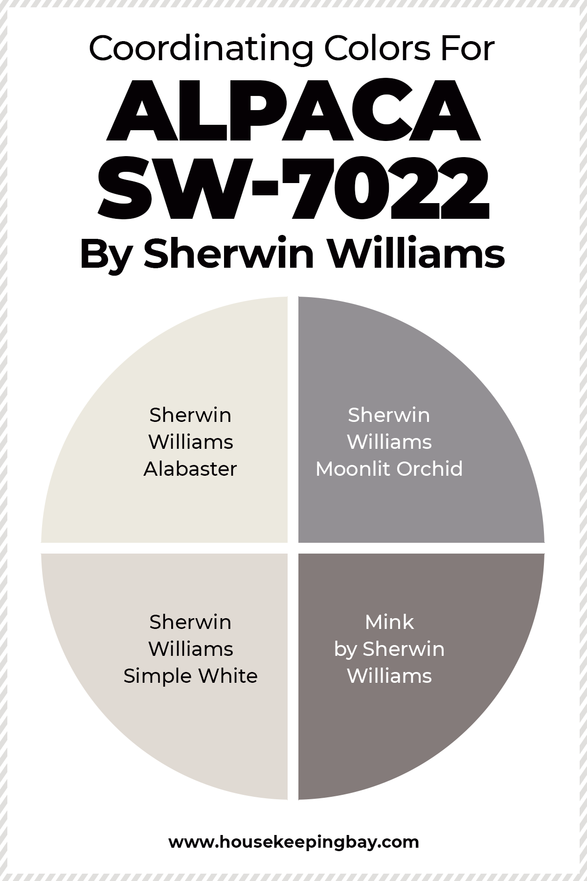 Alpaca SW 7022 By Sherwin Williams Coordinating colors