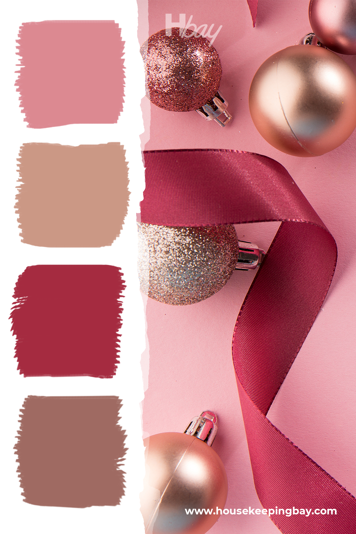 Bubblegum Pink Christmas Color Palette