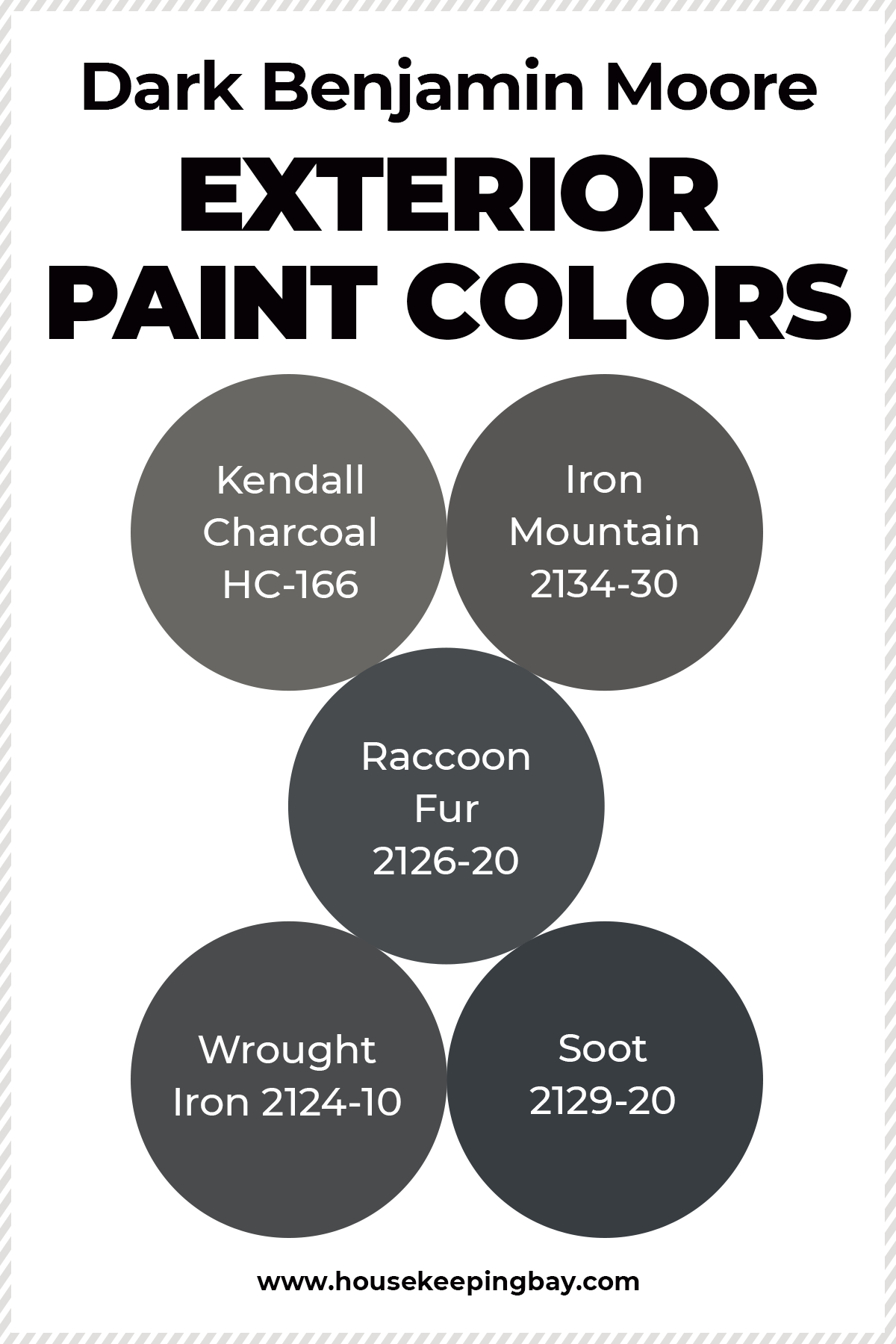 Dark Benjamin Moore Exterior Paint Colors