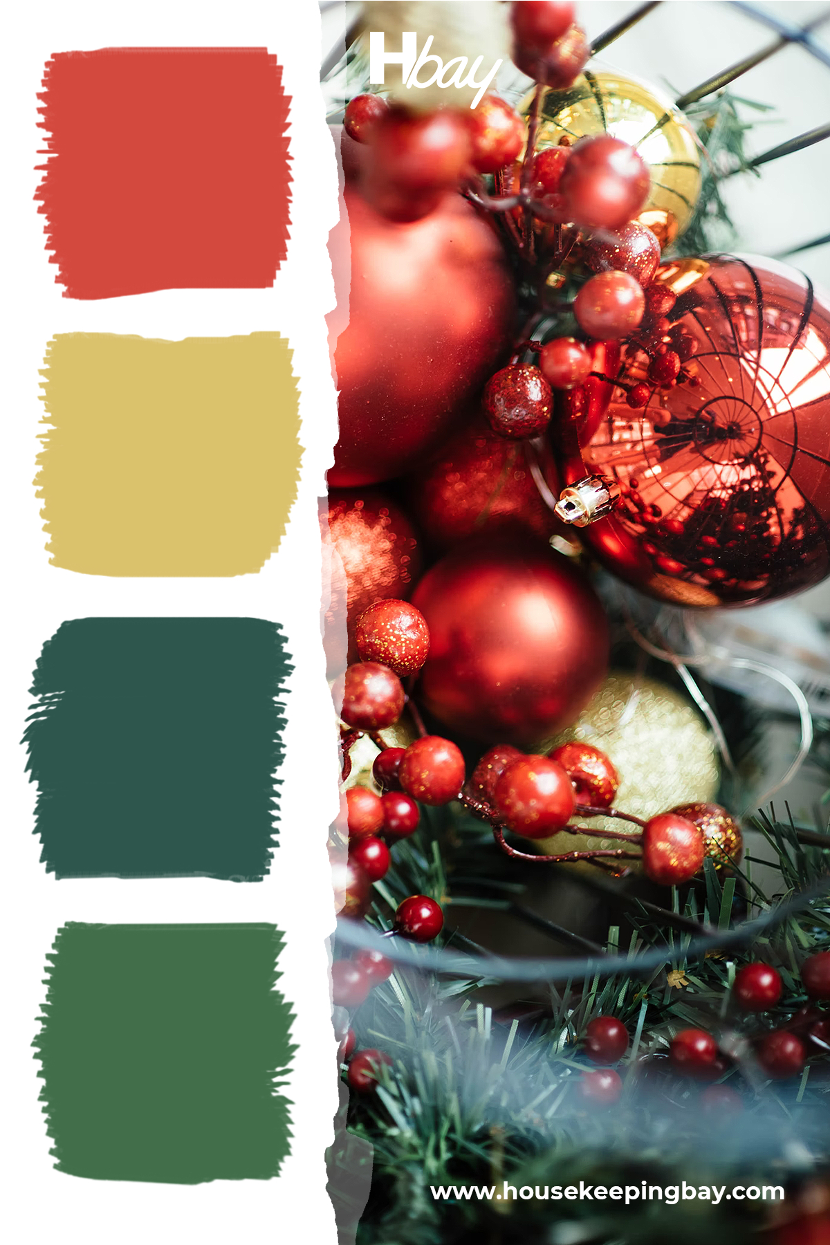 Red, Greens, And Yellow Color Palette