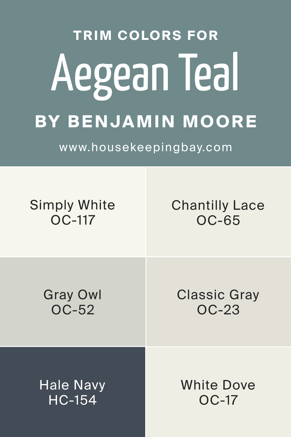 Can Aegean Teal Be Used As a Trim Color