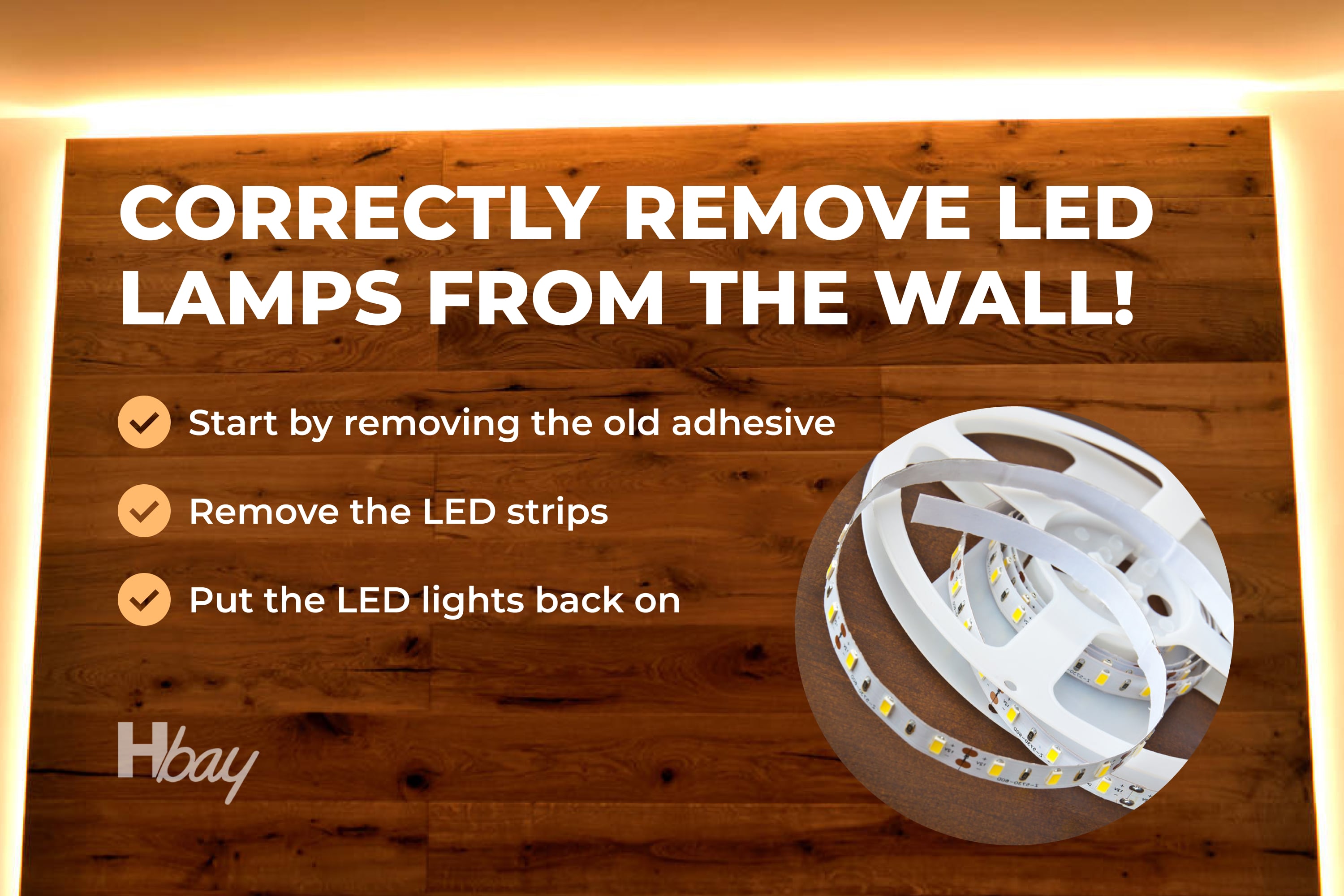 How to Restick Your LED Lights Without Damaging the Wall And Peeling the Paint Off