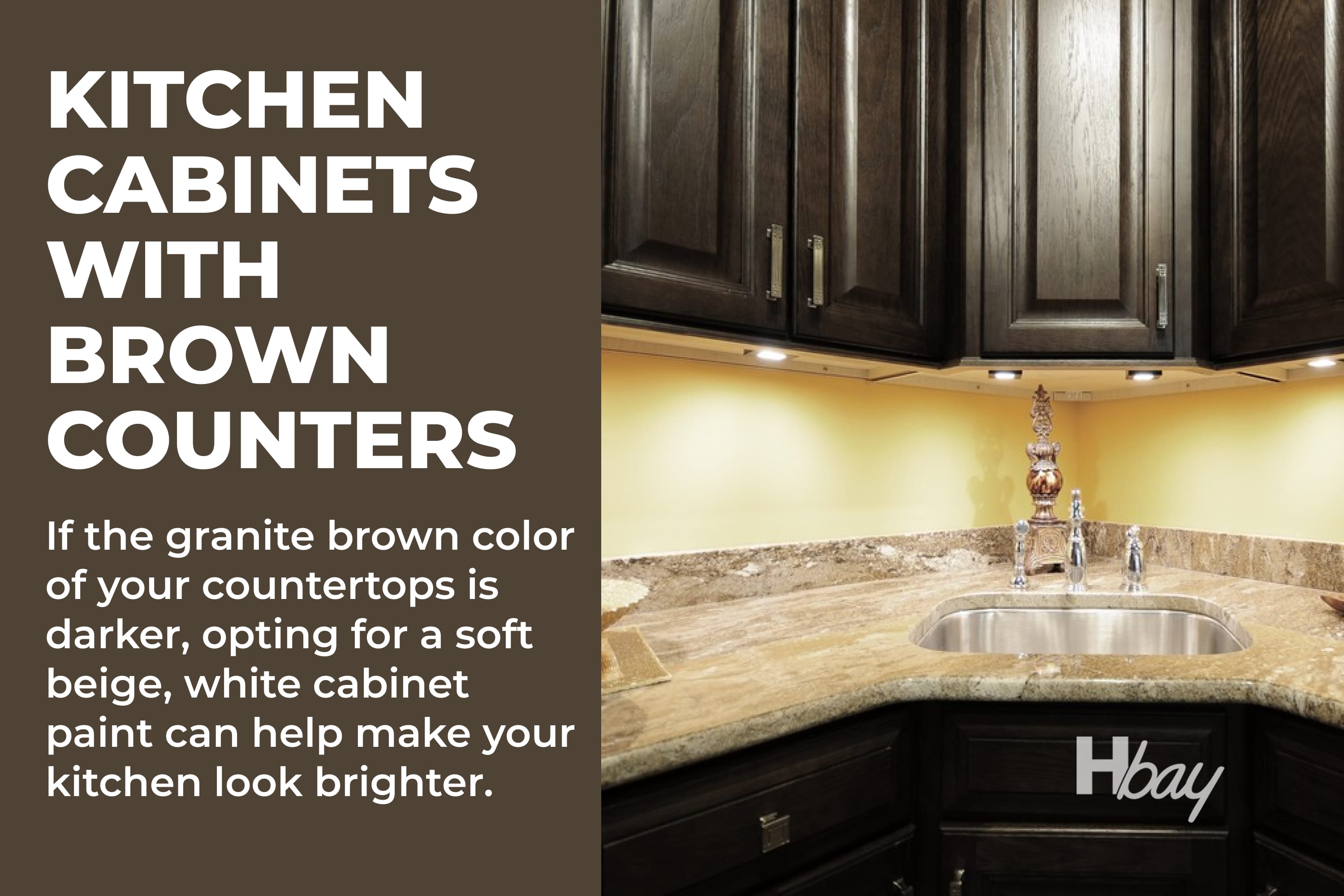 What Paint Color to Choose For the Kitchen Cabinets to Match With Brown Counters