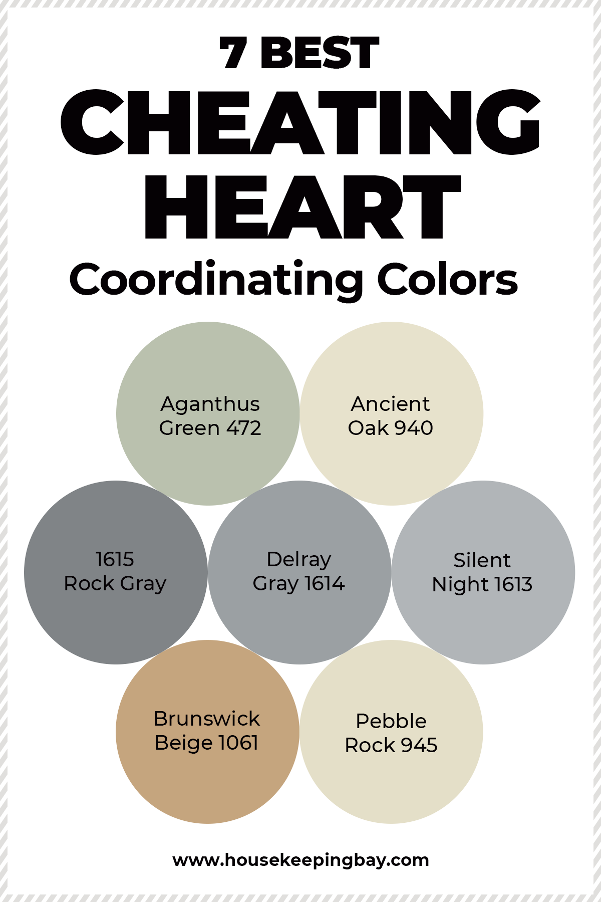 7 BEST Cheating Heart Coordinating Colors