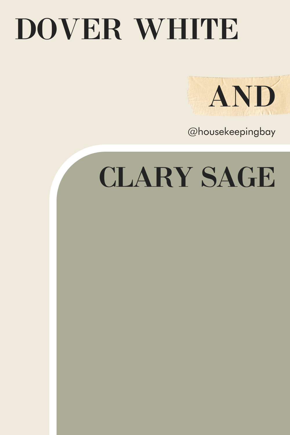 Dover White SW 6385 and Clary Sage SW 6178