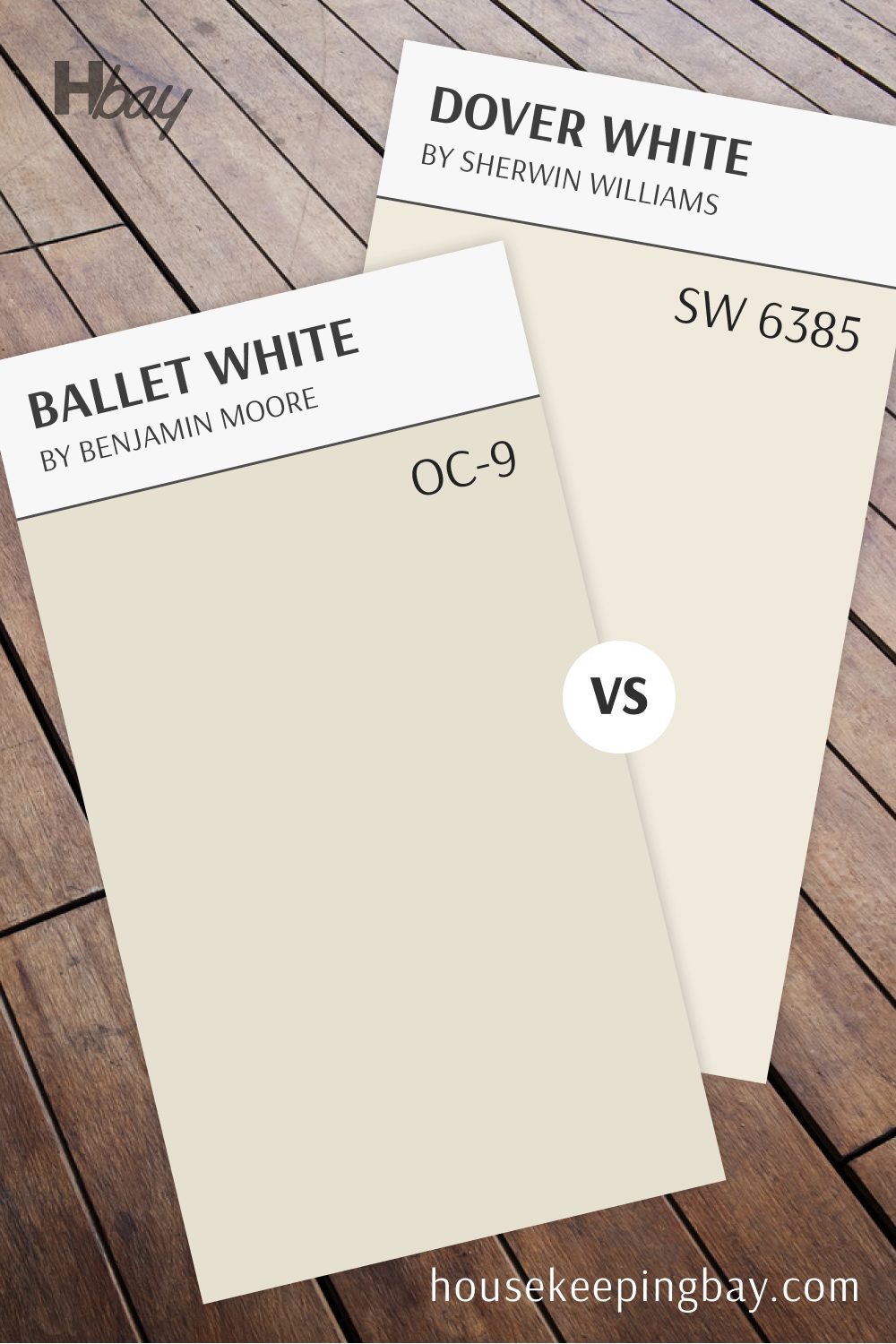 Dover White (SW 6385) vs Ballet White (OC-9)