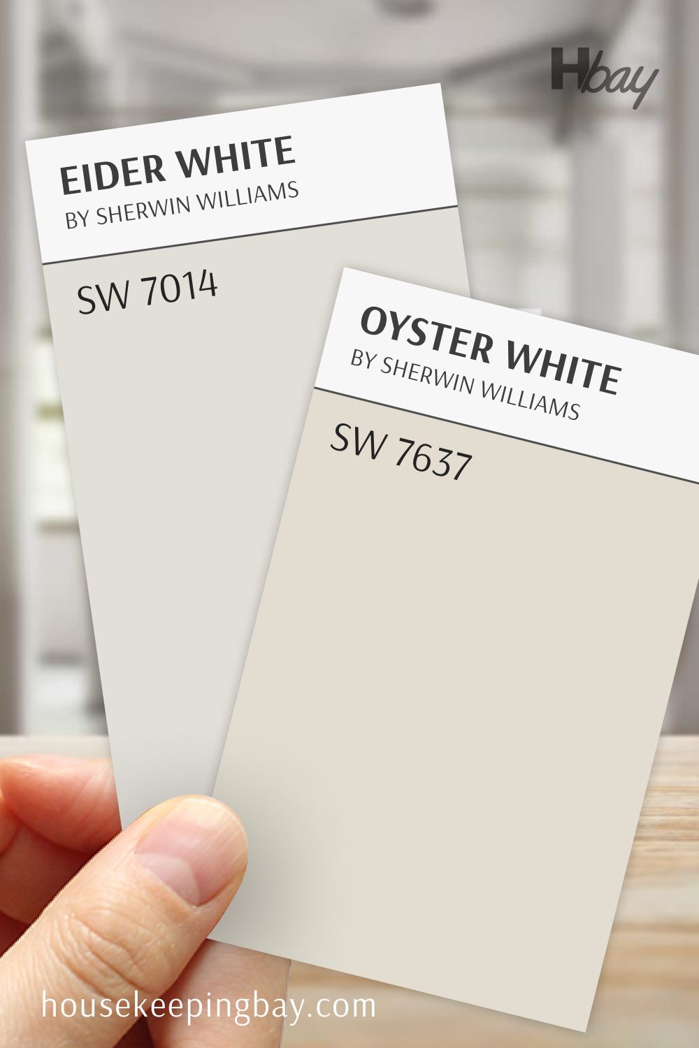 Eider White (SW 7014) vs Oyster White (SW 7637)